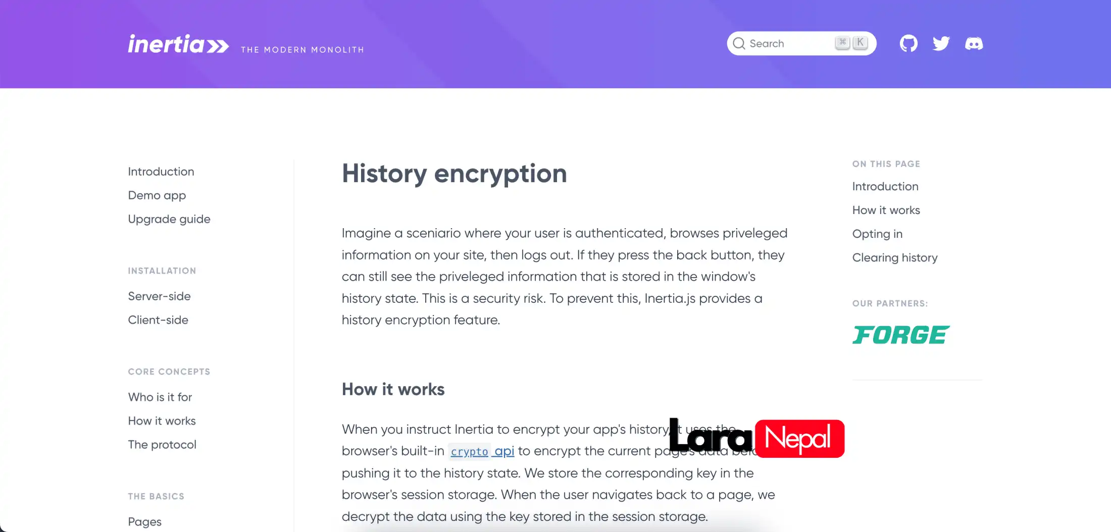 Enhancing Web Security with Inertia.js v2: A Guide to the History Encryption API